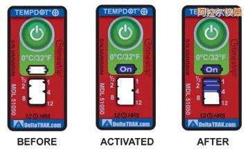 阿拉爾溫度指示標(biāo)簽 累計上升時間/溫度的標(biāo)簽